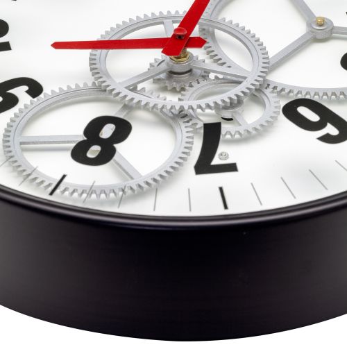 NeXtime Modern Gear Wall Clock 36cms (Available in 2 Colors)