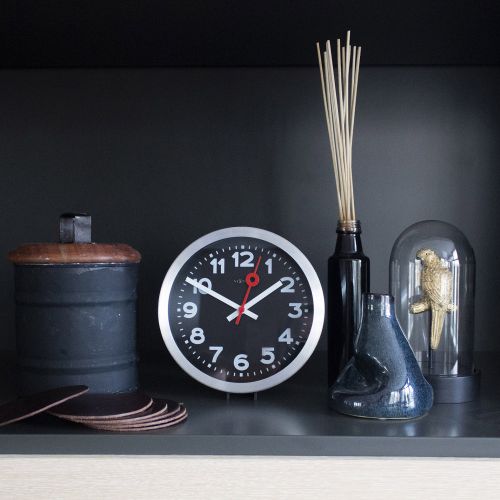 2 in 1 NeXtime Station Number Wall / Table Clock 19cm (Available in 2 Colors)