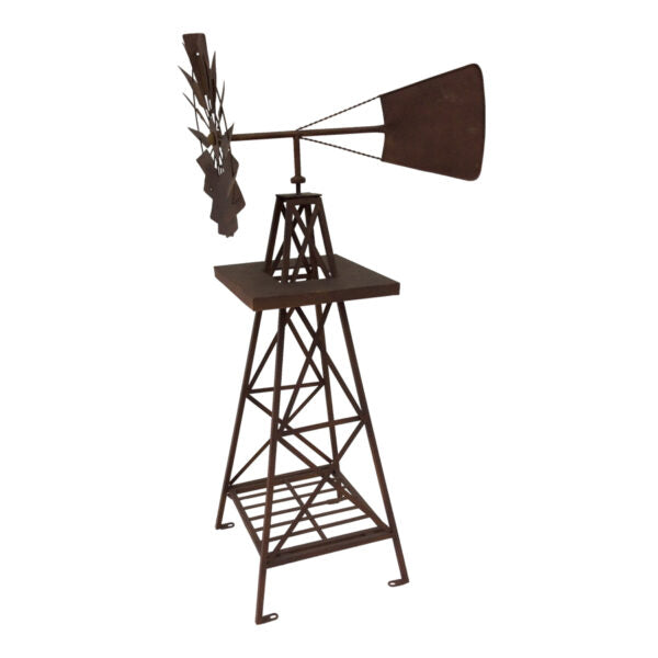 Rusty Garden Windmill Large 118cms