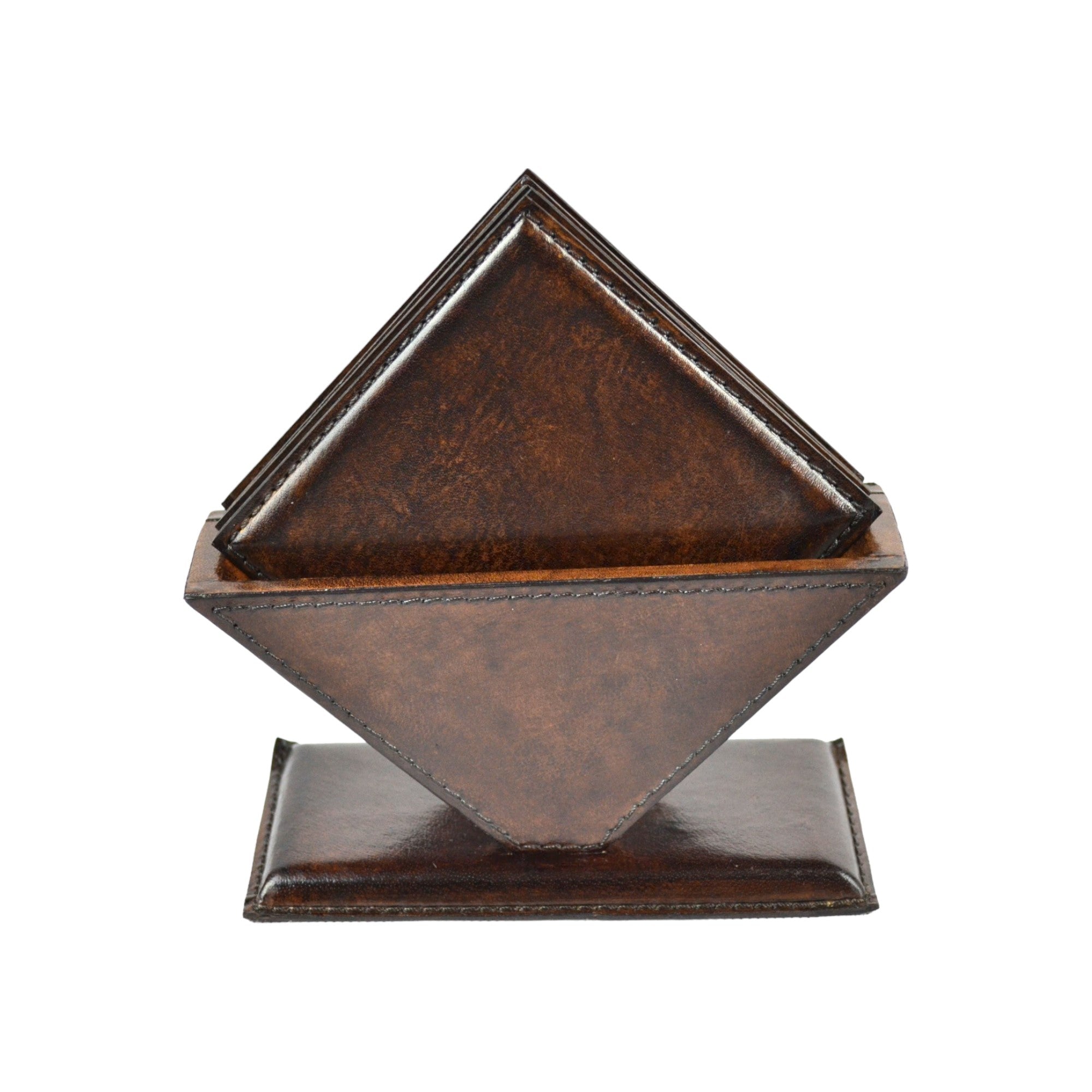 Square Leather Coasters Set of 6 (Available in 3 Colors)