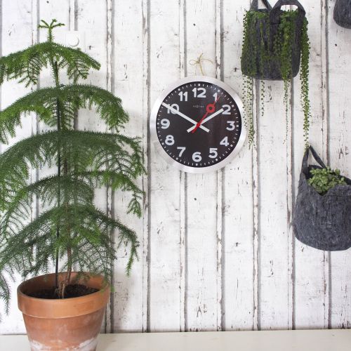 2 in 1 NeXtime Station Number Wall / Table Clock 19cm (Available in 2 Colors)