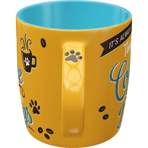 "Time For Coffee And Dogs" Ceramic Coffee Mug