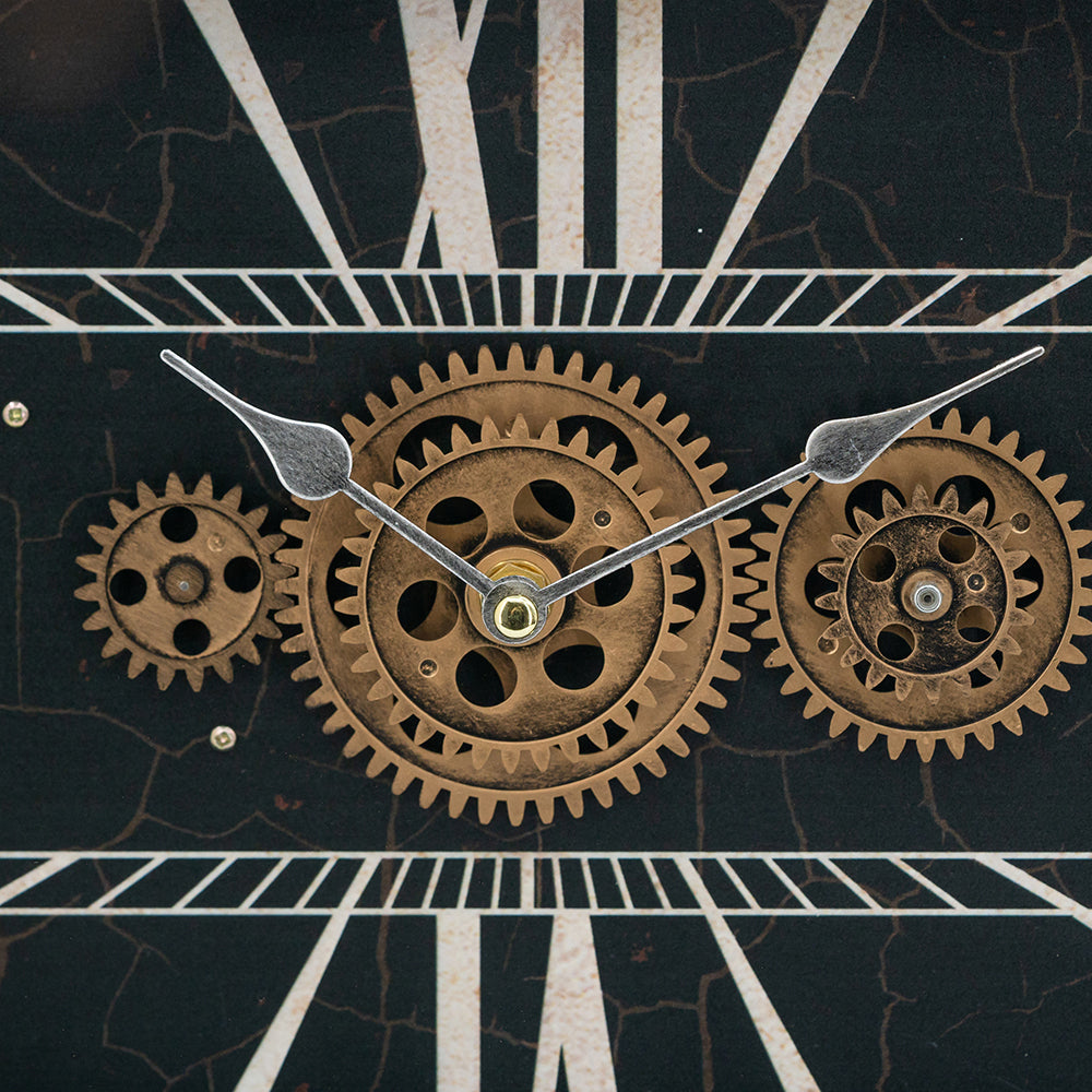 Vintage Mechanical Gear Mantel Clock