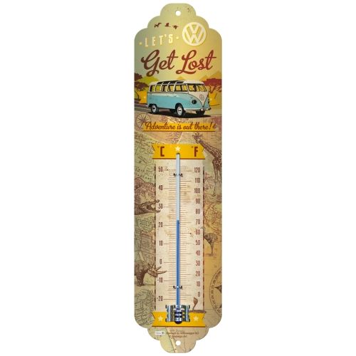 VW Bulli - Let's Get Lost Wall Mounted Thermometer