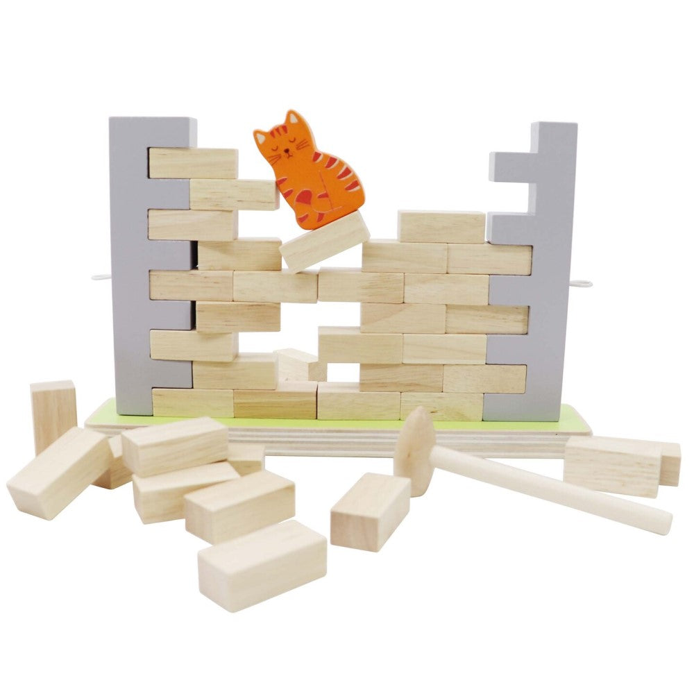Kids Wooden Jenga Wall Blocks Game