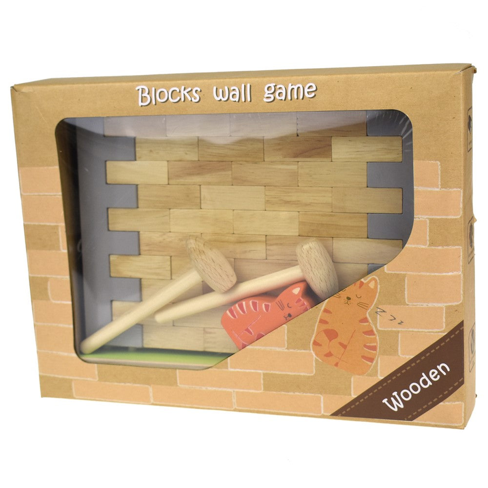 Kids Wooden Jenga Wall Blocks Game