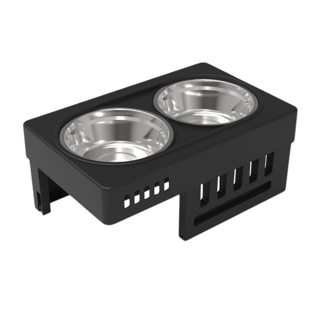 Elevated Pet Feeder Food Water Double Bowl