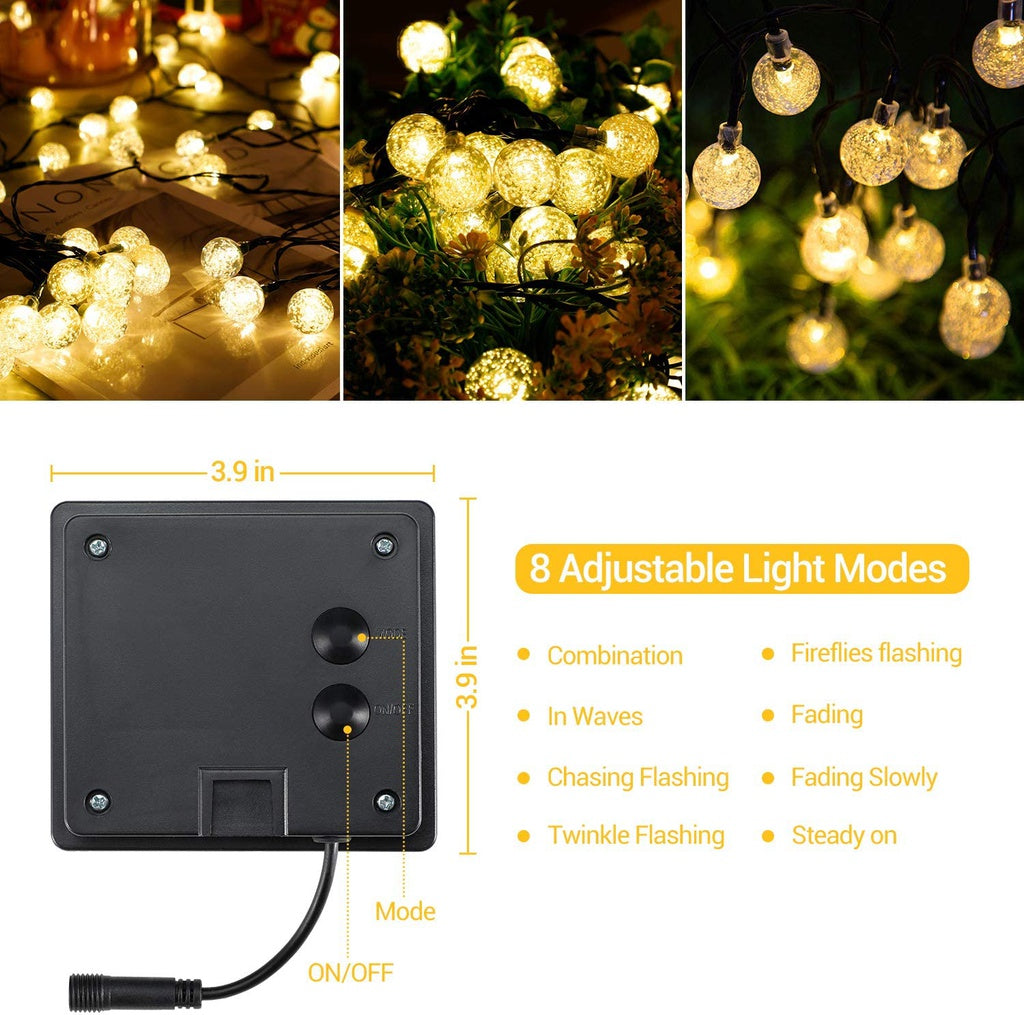 100 Light Bulb Solar String Light (Warm Light)
