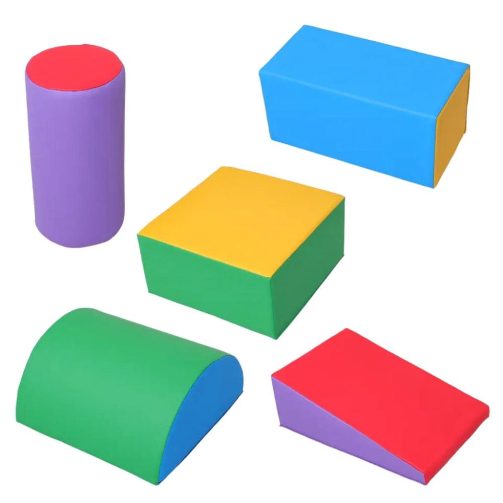 5 Piece Soft Foam Blocks Kids Climb Crawl Playset
