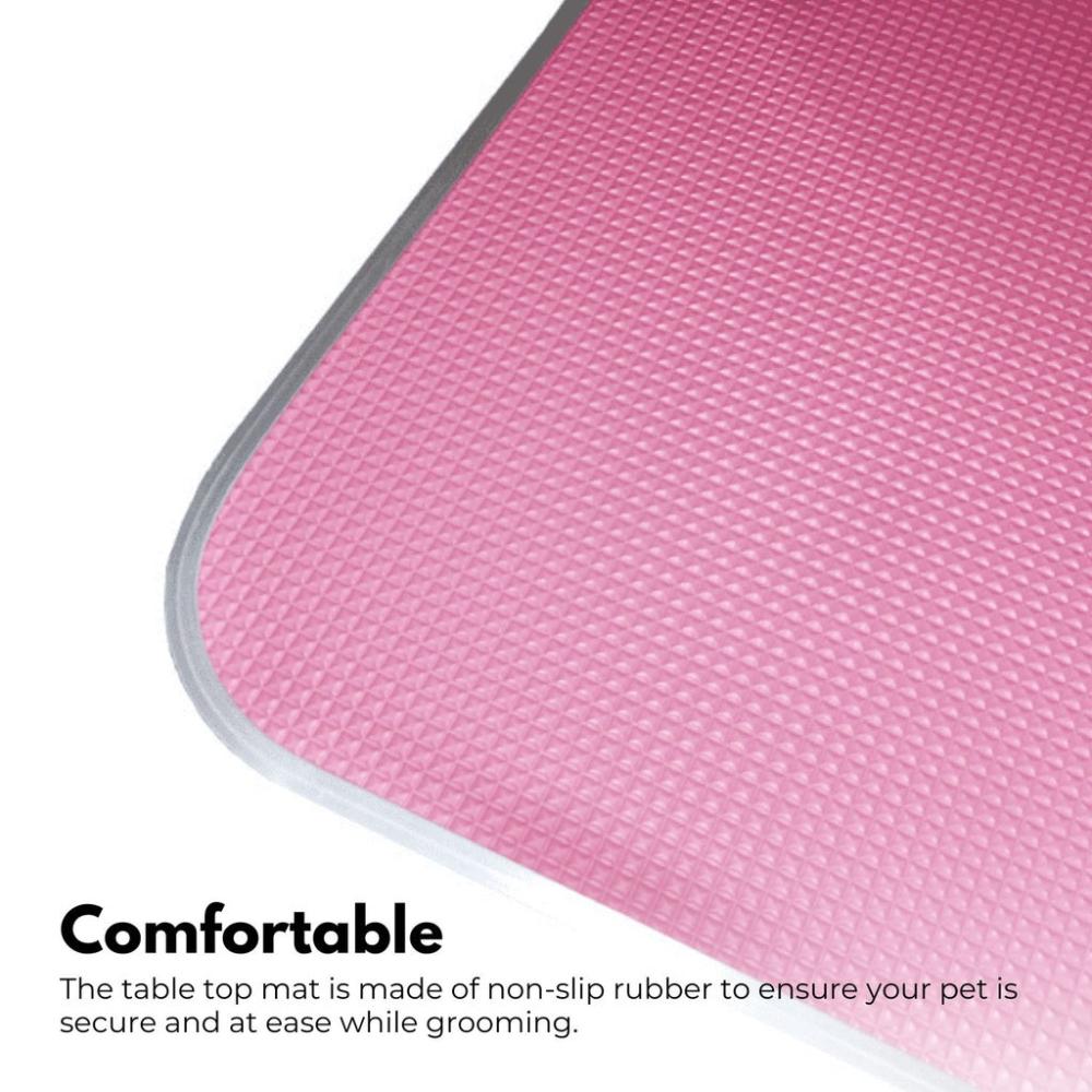 Pet Grooming Table 90cm Single Pole (Pink)