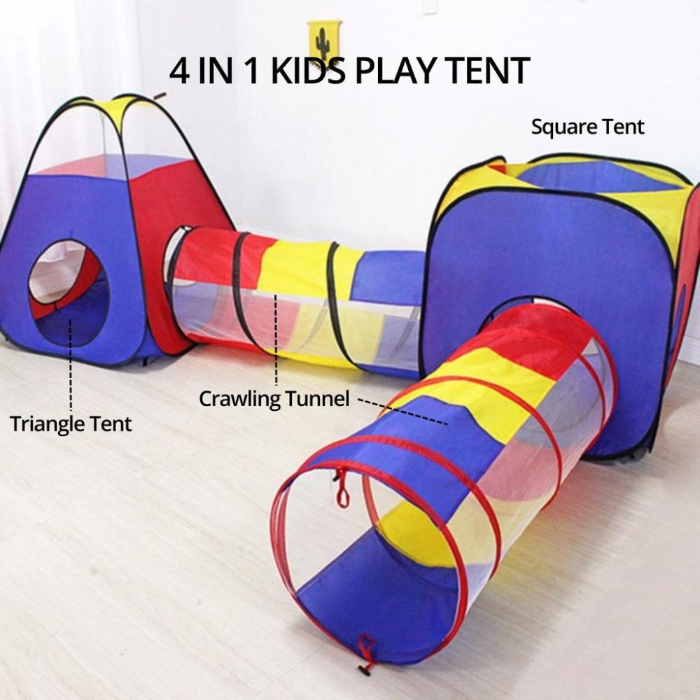 4 in 1 Mix Color Style Kids Play Tent