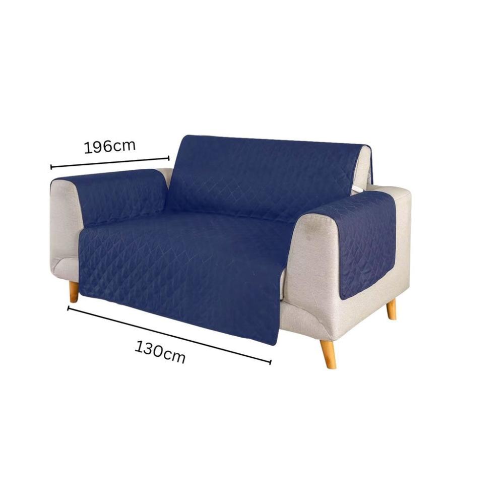 Durable Pet Sofa Cover 2 Seat (Blue)