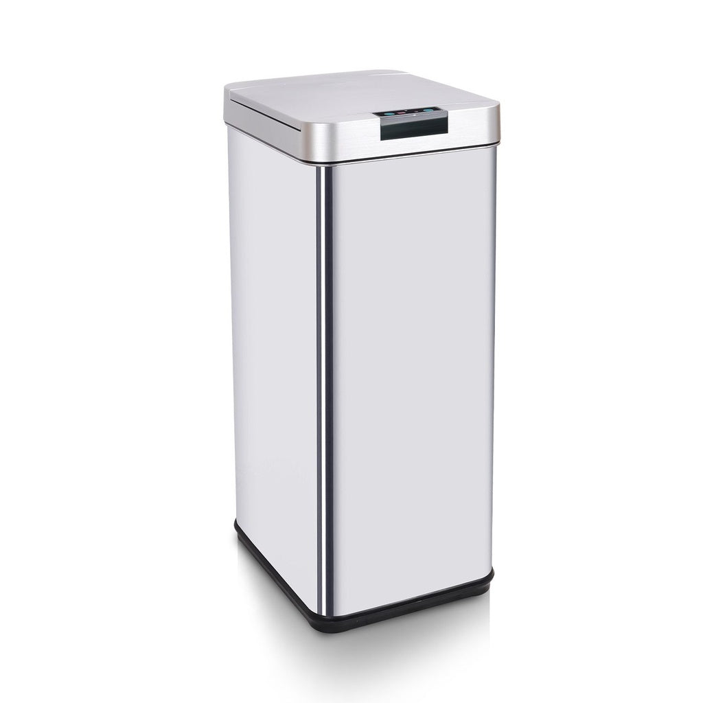 Narrow Silver Square Sensor Bin - 50L