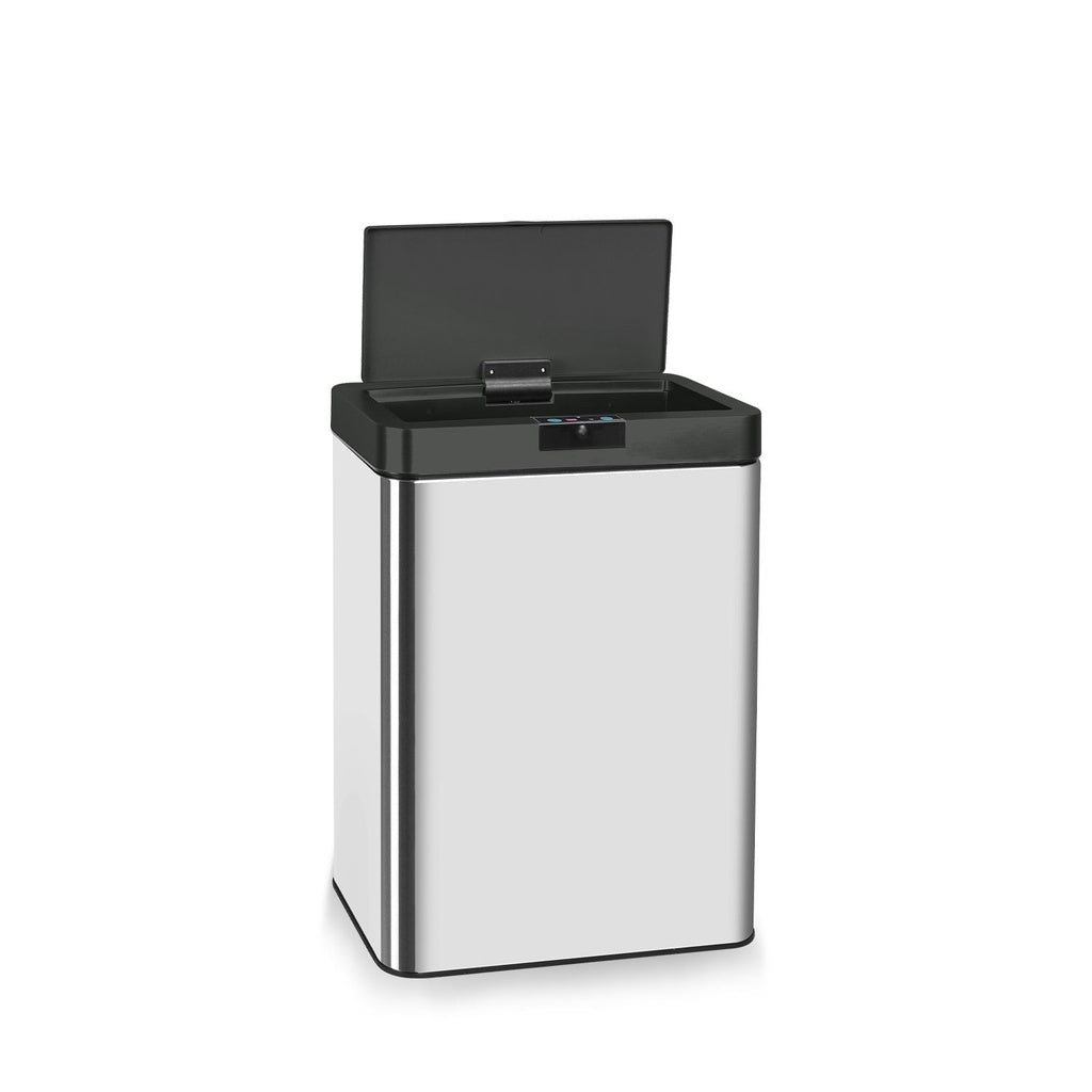 Wide Black Square Sensor Bin - 50L