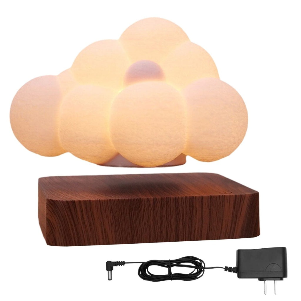 Lighting Magnetic Floating Lamp Levitation Cloud Dark Brown Base