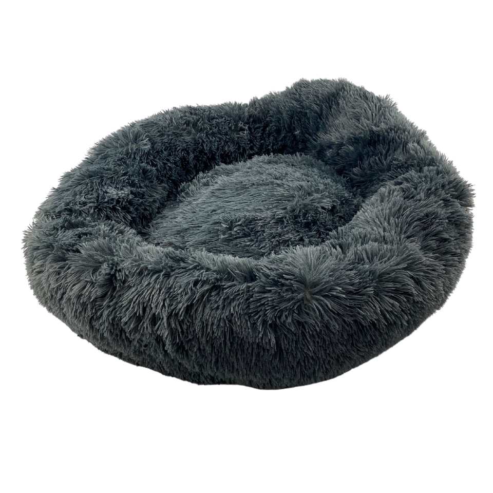 Comfy Plush Pet Bed 60cm (Grey)