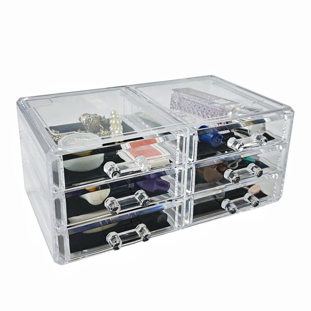 Makeup Cosmetic Organizer With 12 Drawers (Clear)