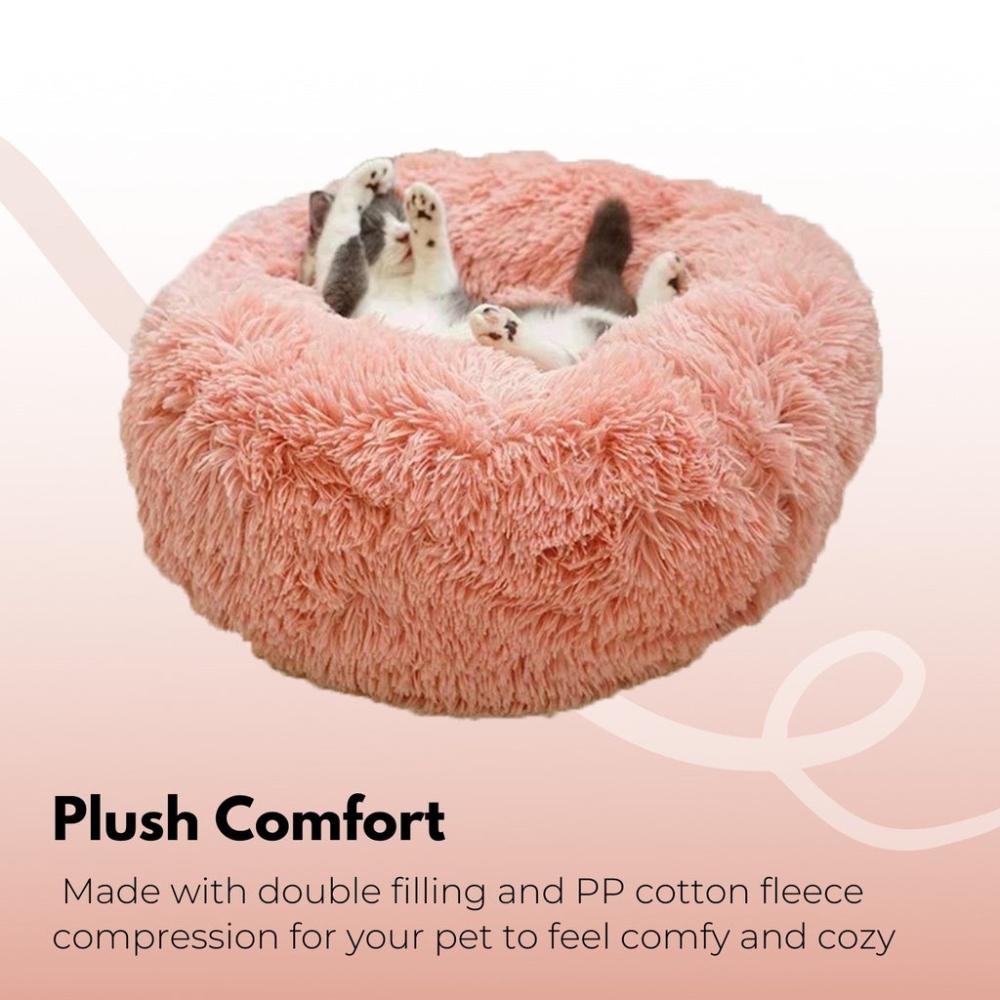 Round Plush Ped Bed 60cm (Apple Green)