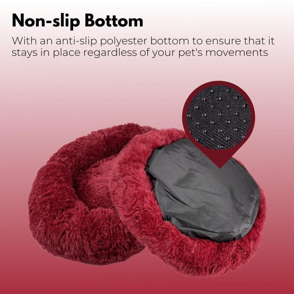 Round Plush Ped Bed 60cm (Apple Green)