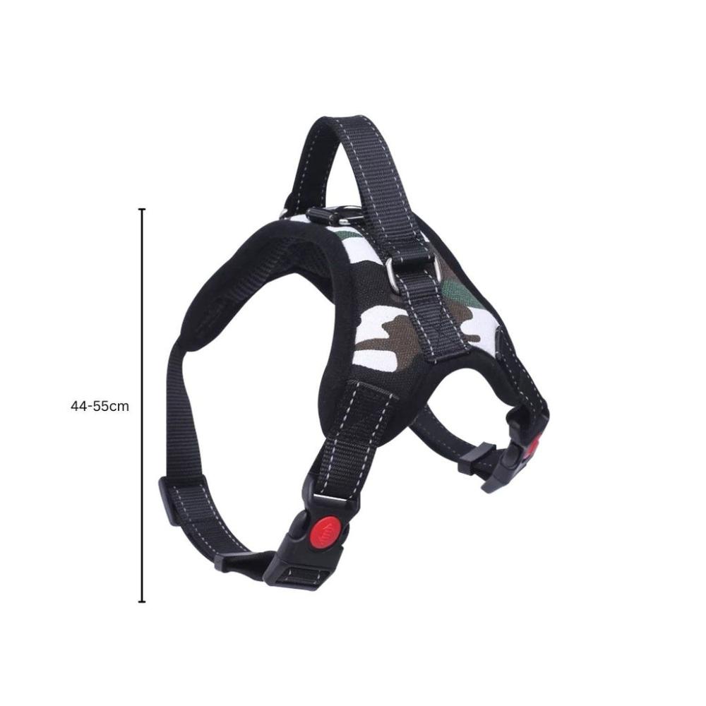 Durable Dog Harness S Size (Army Green & White)