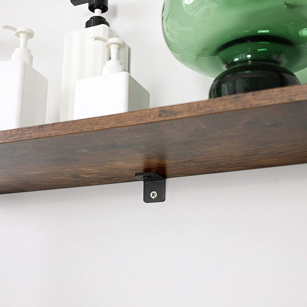 Blanket Ladder Wall Leaning Rack - Rustic Brown and Black