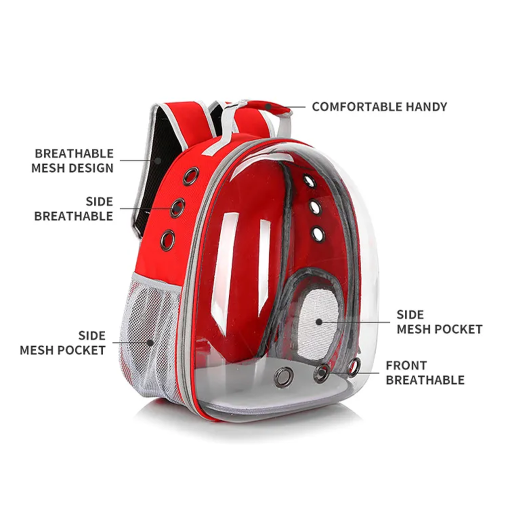 Expandable Space Capsule Backpack - (Red)