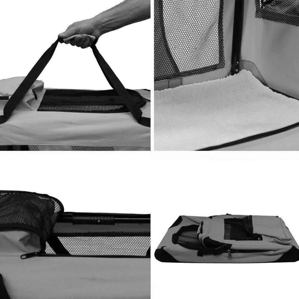 Portable Pet Carrier - M Size (Grey)
