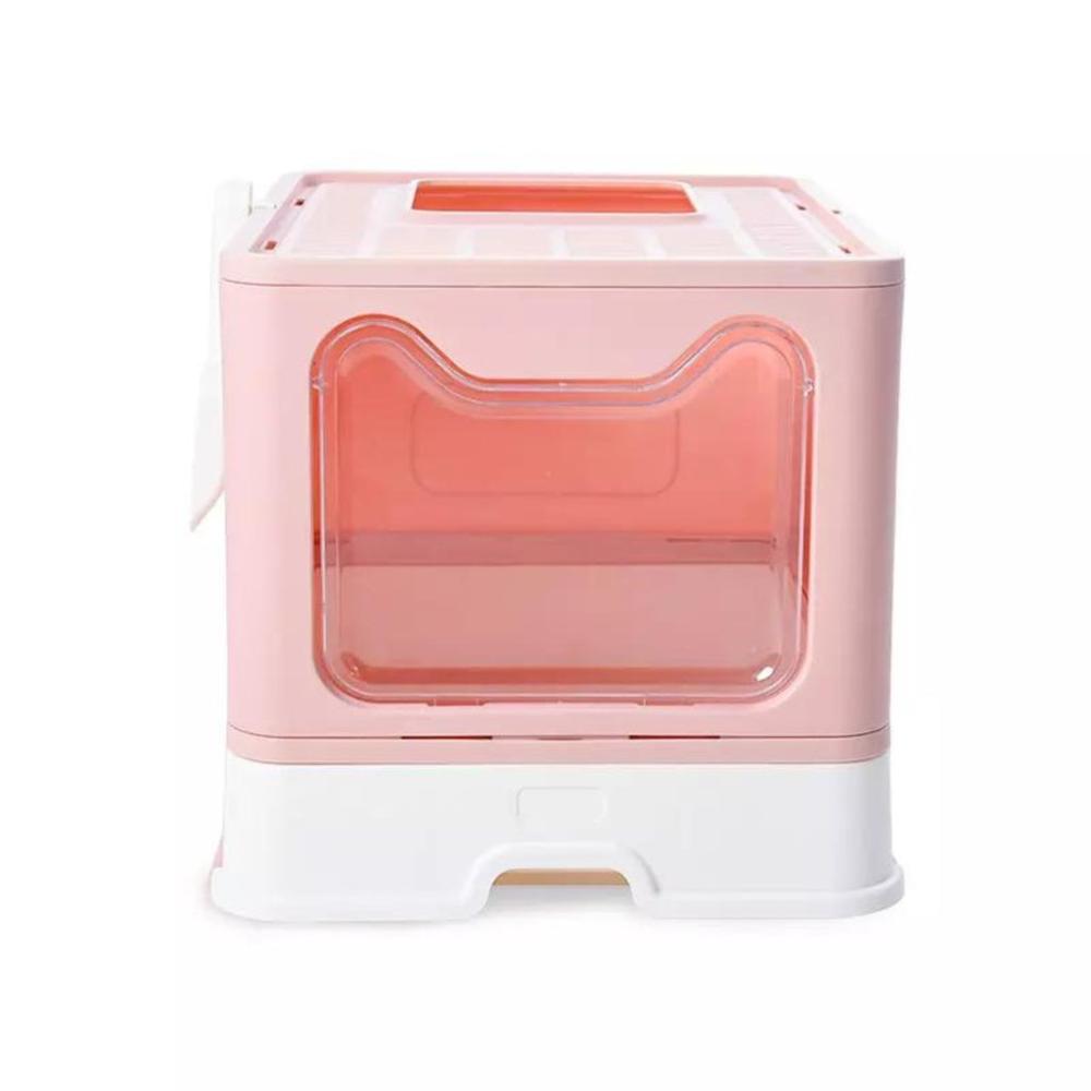 Eco-friendly Material Foldable Litter Box - Pink