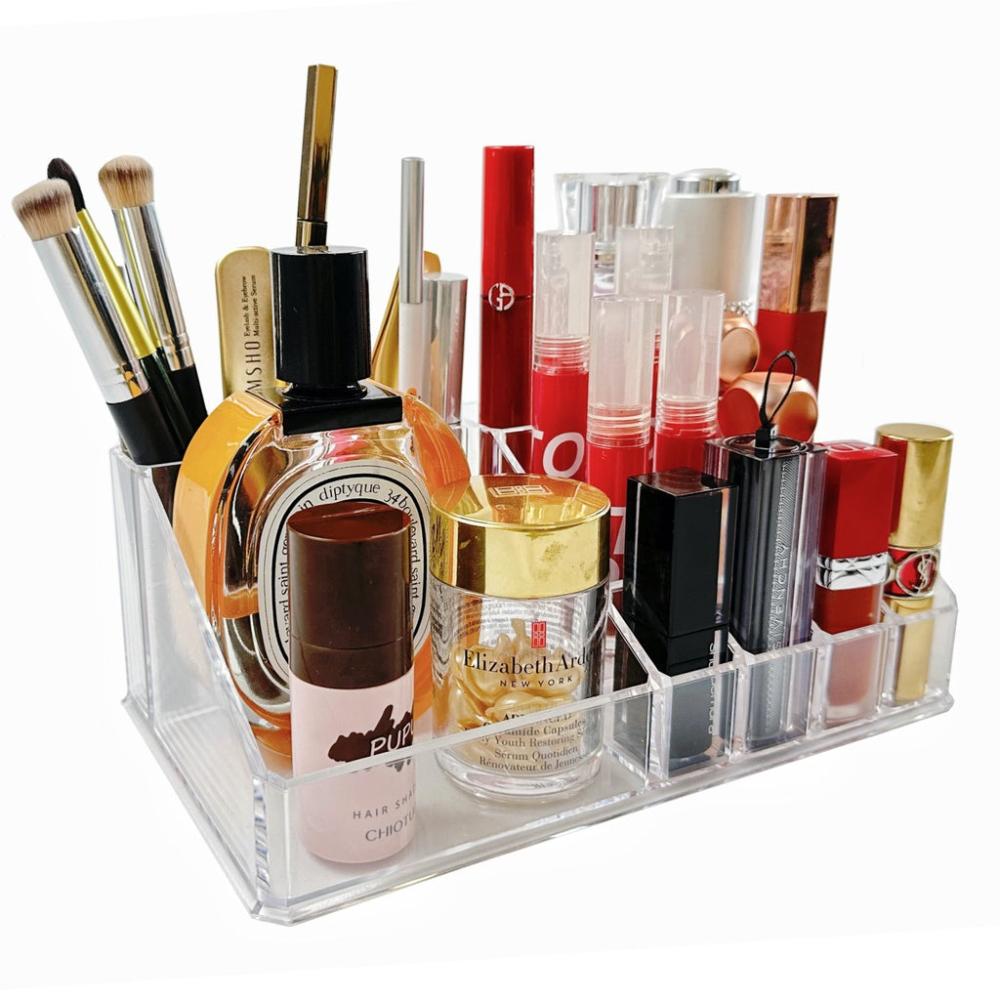 Makeup Cosmetic Organizer With 12 Drawers (Clear)