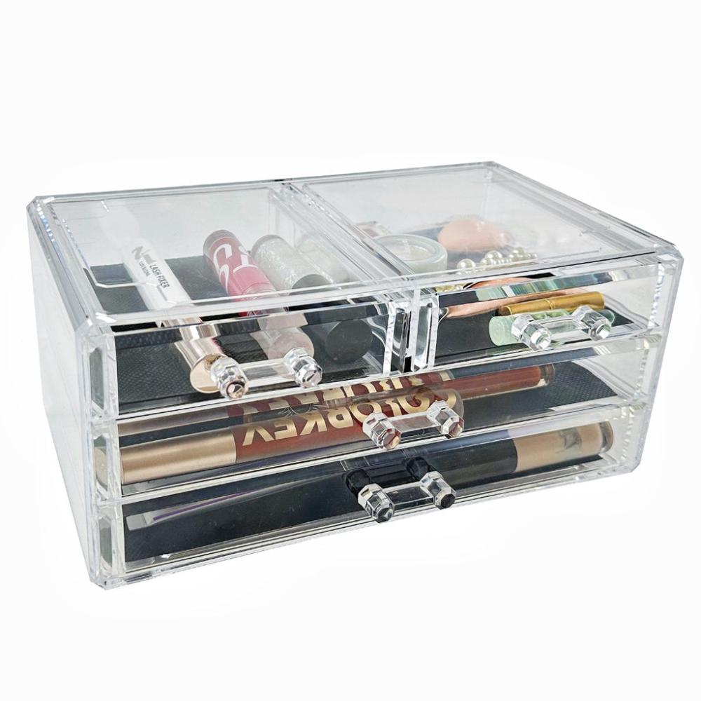 Makeup Cosmetic Organizer With 12 Drawers (Clear)