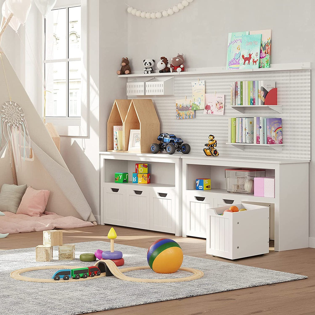 Storage Bench with Shelf and 3 Drawers