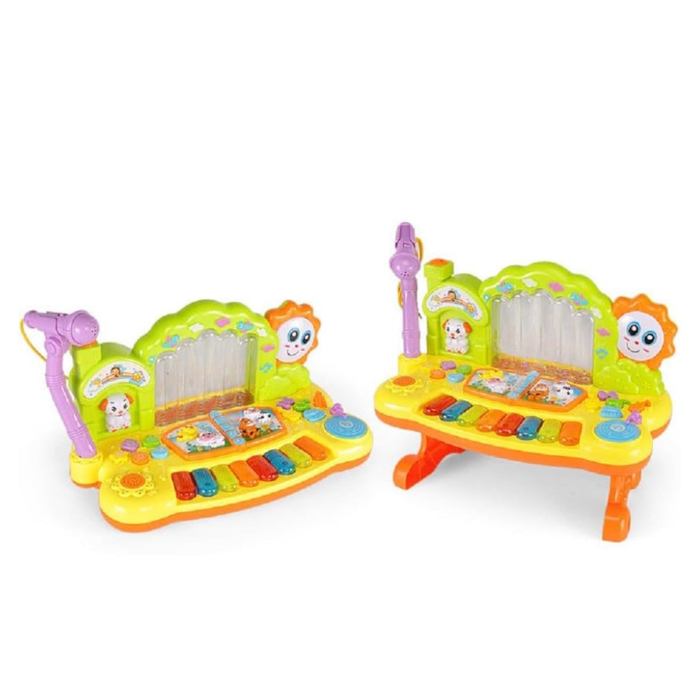 Kids Toy Musical Spray Electronic Piano Keyboard (Yellow)