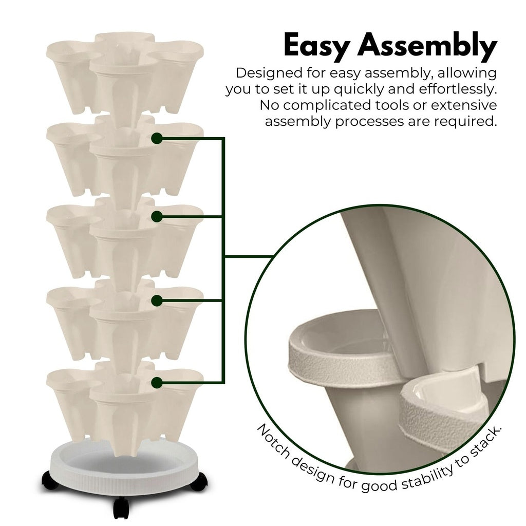 5 Tier Stacking Planter Vertical Garden (45cm)
