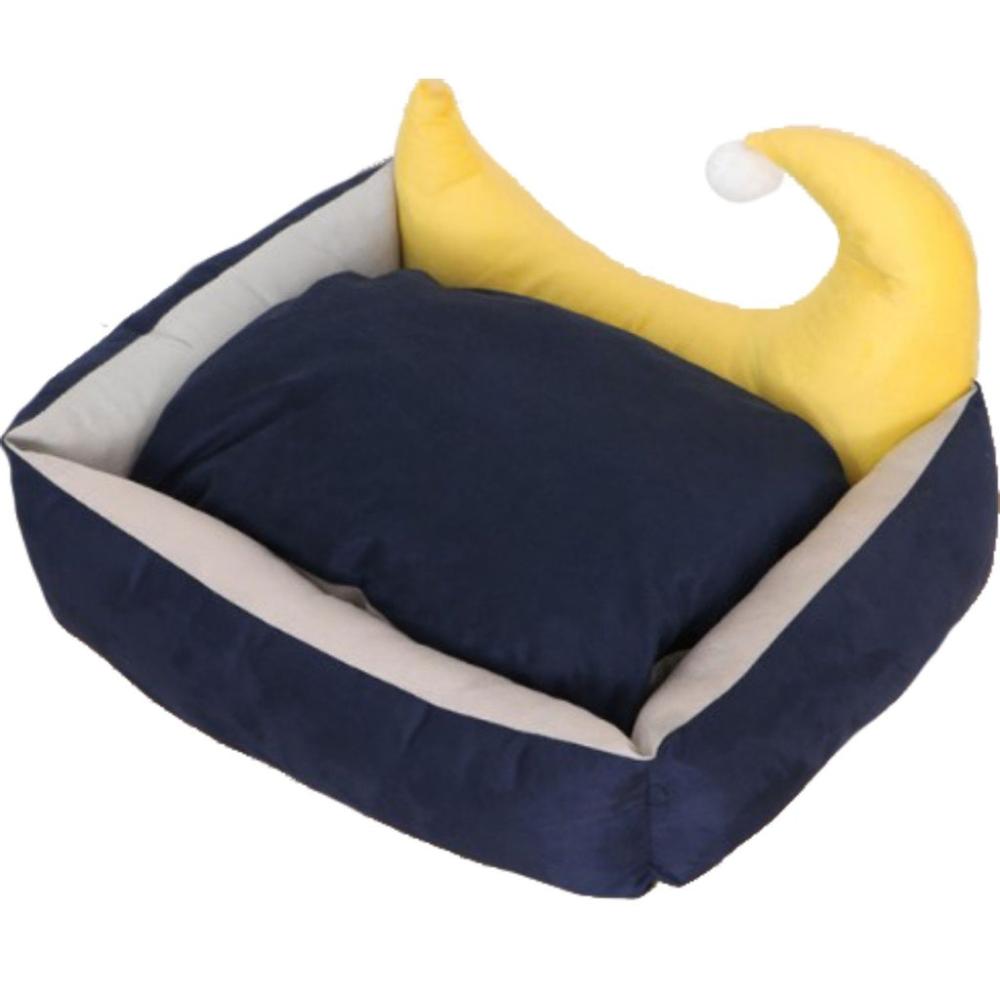 Pet Bed Moon Design (Medium - Blue)
