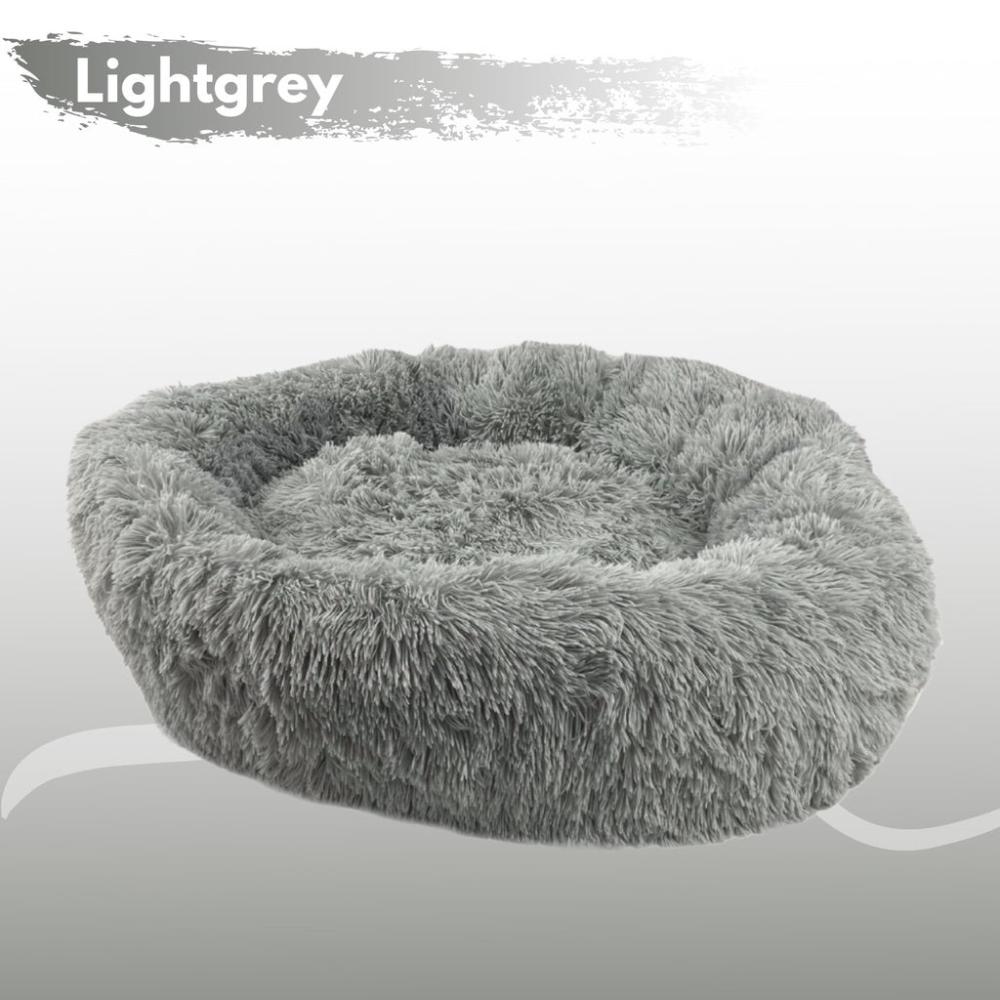 Soft Cozy Round Pet Bed XL 100cms (Light Grey)