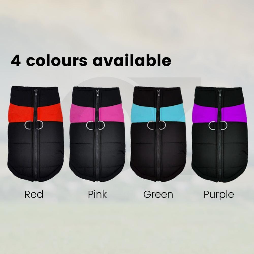Waterproof Pet Winter Vest (L Blue)