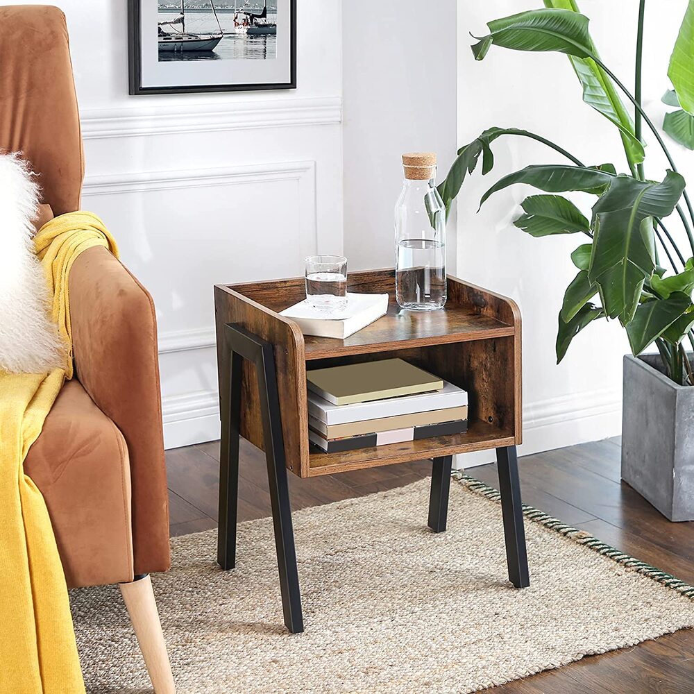 Perfect Design Side Table with Open Compartment