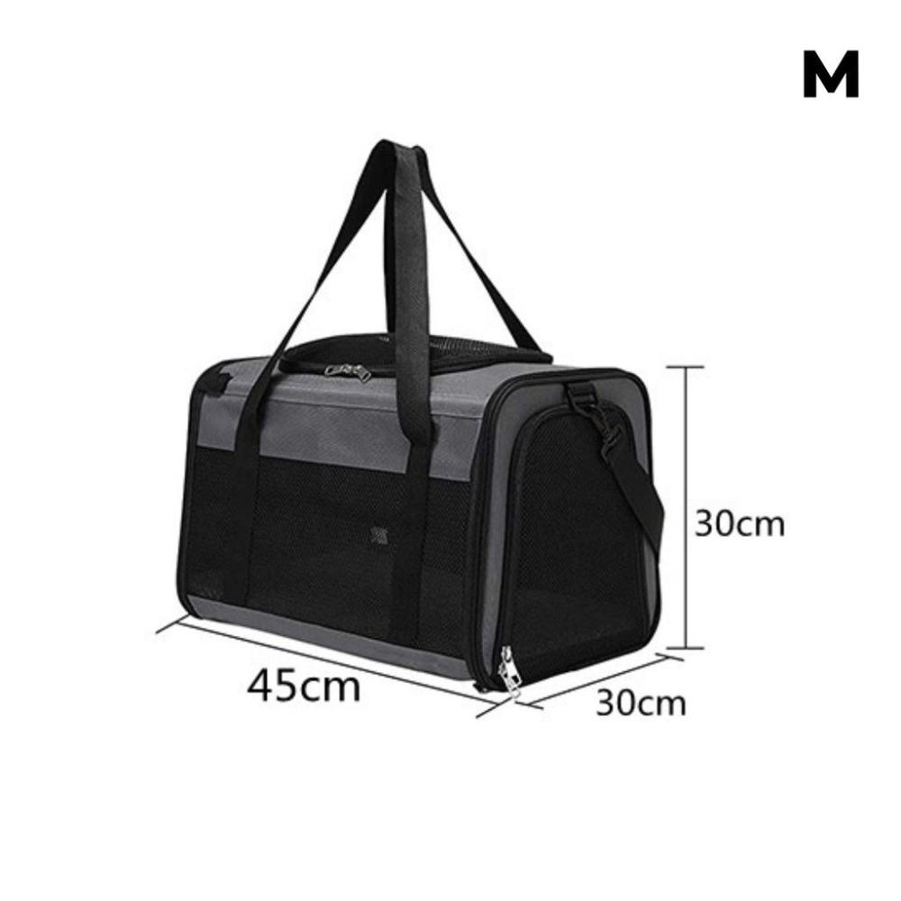 Adjustable Portable Pet Carrier-M Size (Grey)