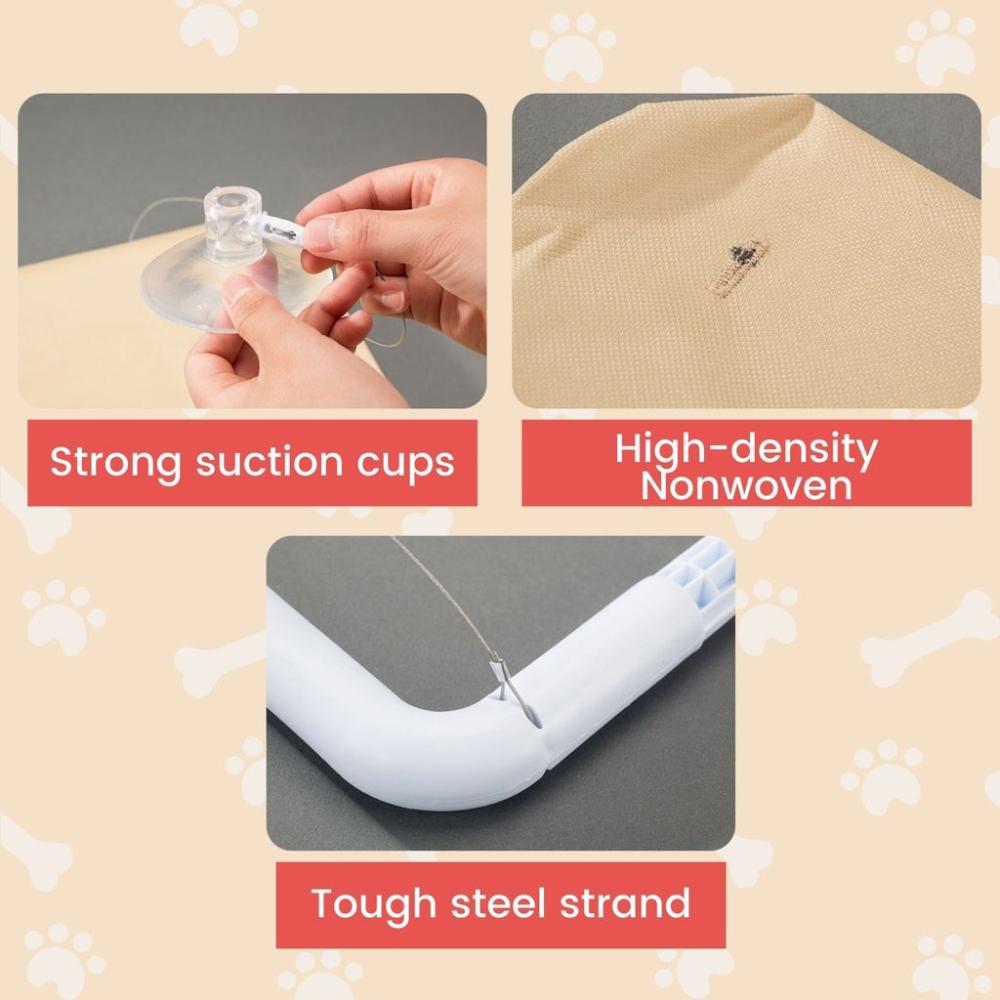 Cat Window Perch Hammock (Beige)