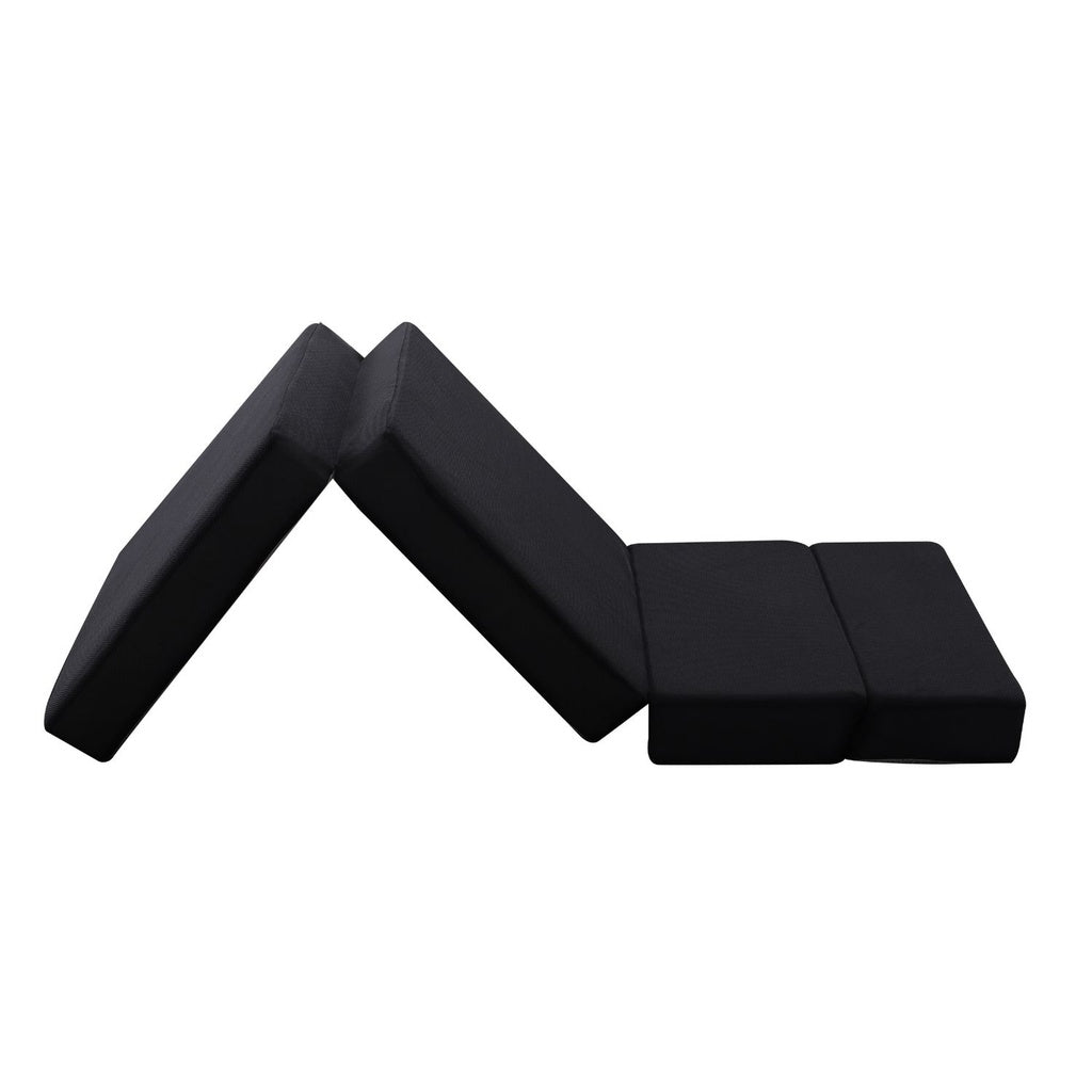 4-Fold Folding Mattress - Black Air Mesh