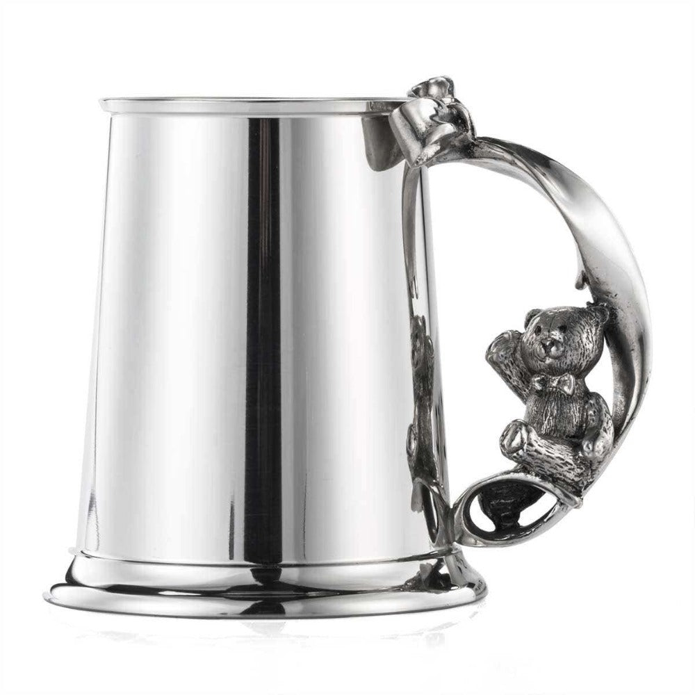 Royal Selangor Teddy Bear's Picnic Swing Baby Pewter Mug