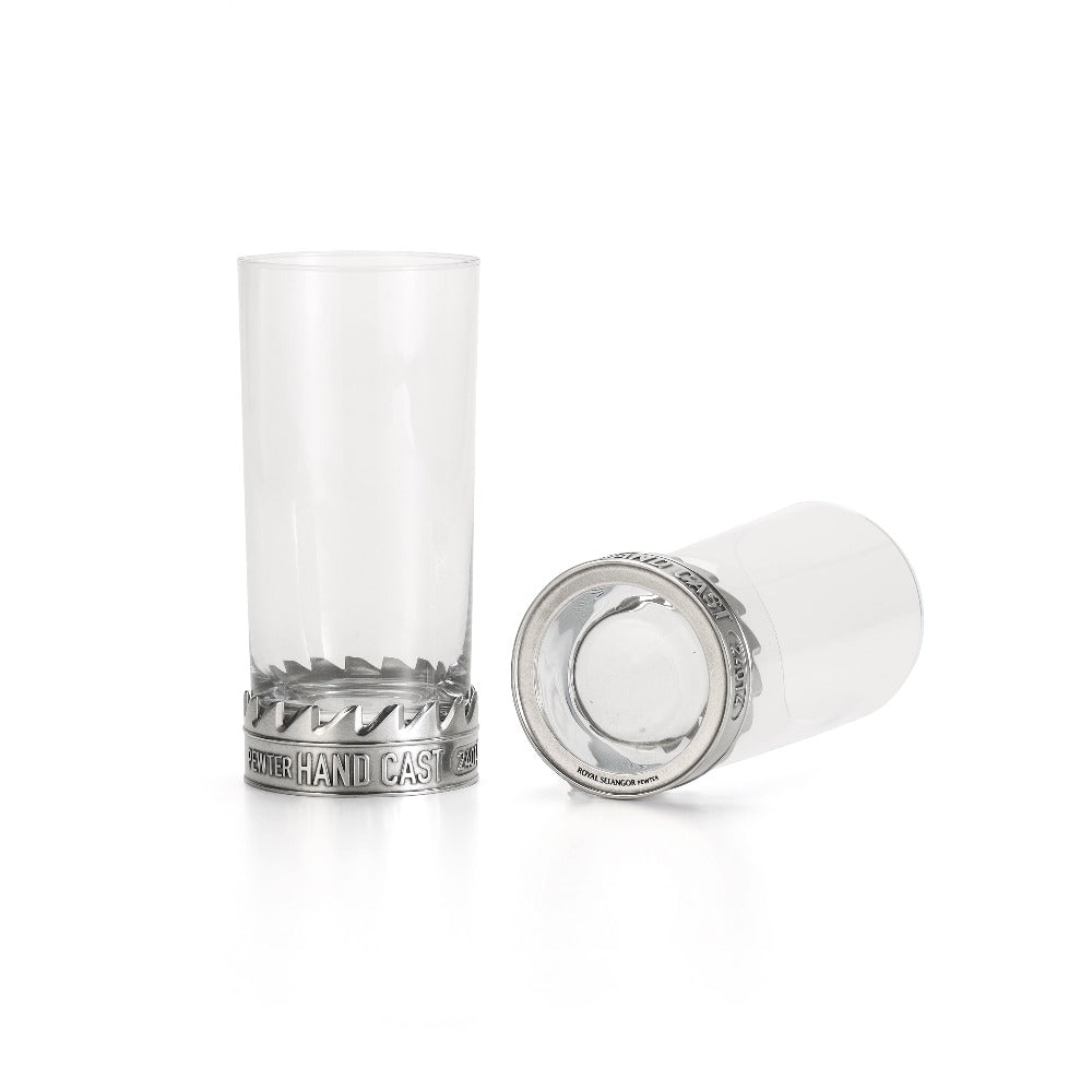 Royal Selangor Toolbar Honed Teeth Pewter Motif Highball