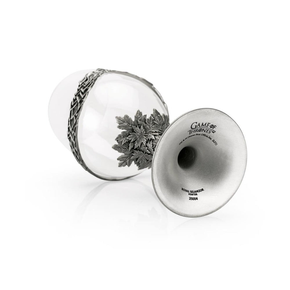 Royal Selangor Game of Thrones Queen in the North Pewter Motif Goblet