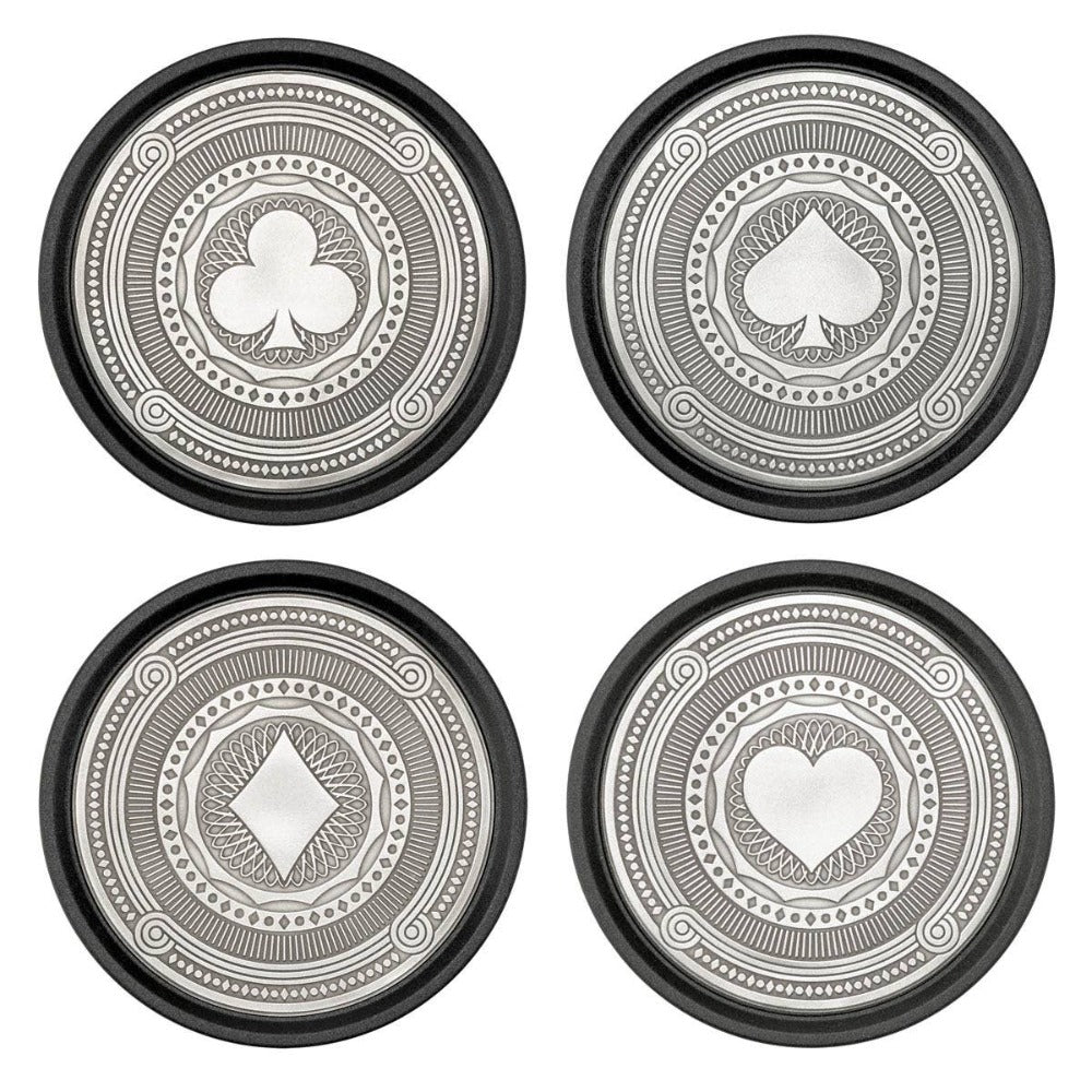 Royal Selangor Pewter Ace 4 Pieces Coaster Set