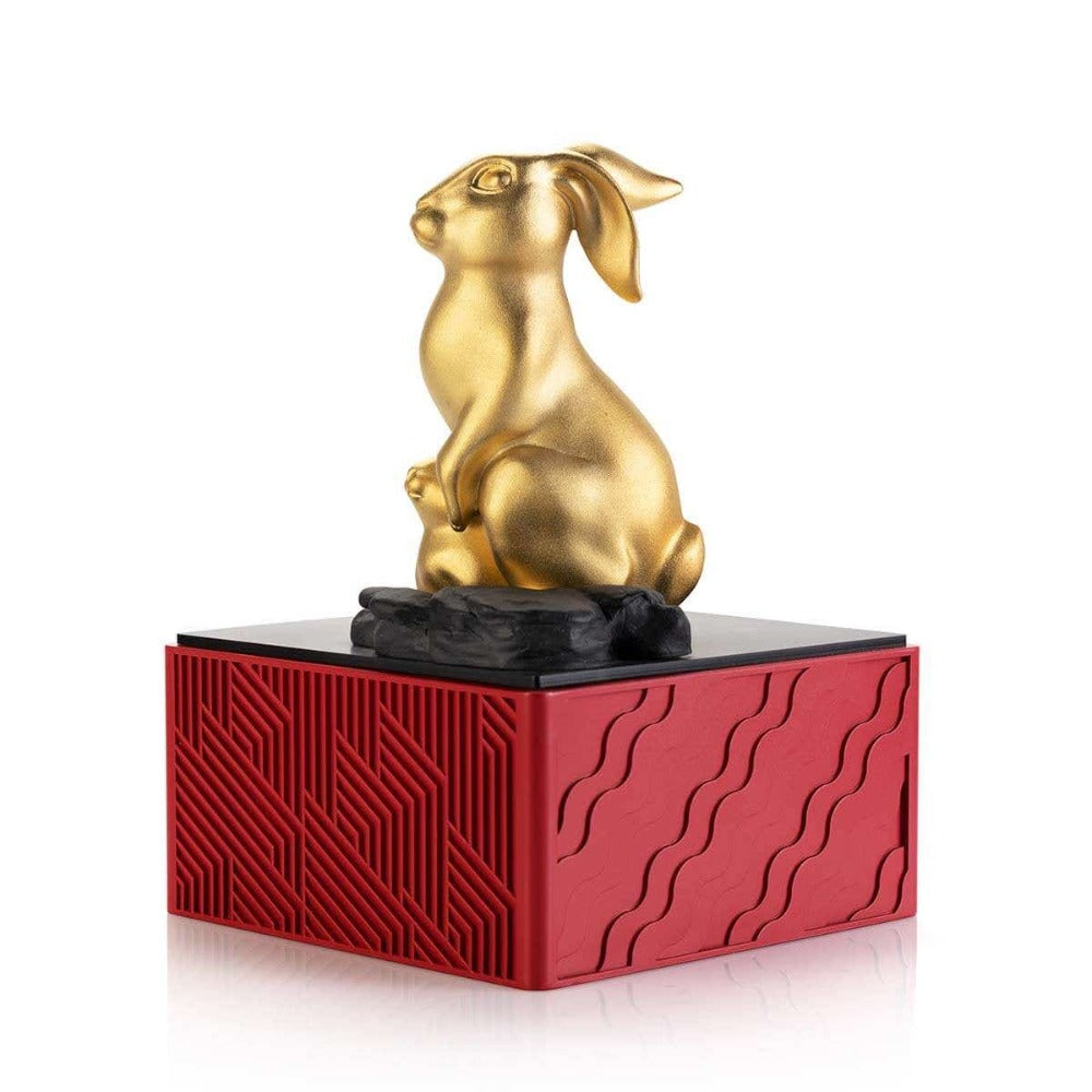 Royal Selangor 2023 Year of the Rabbit Figurine - 24K Gilded Pewter