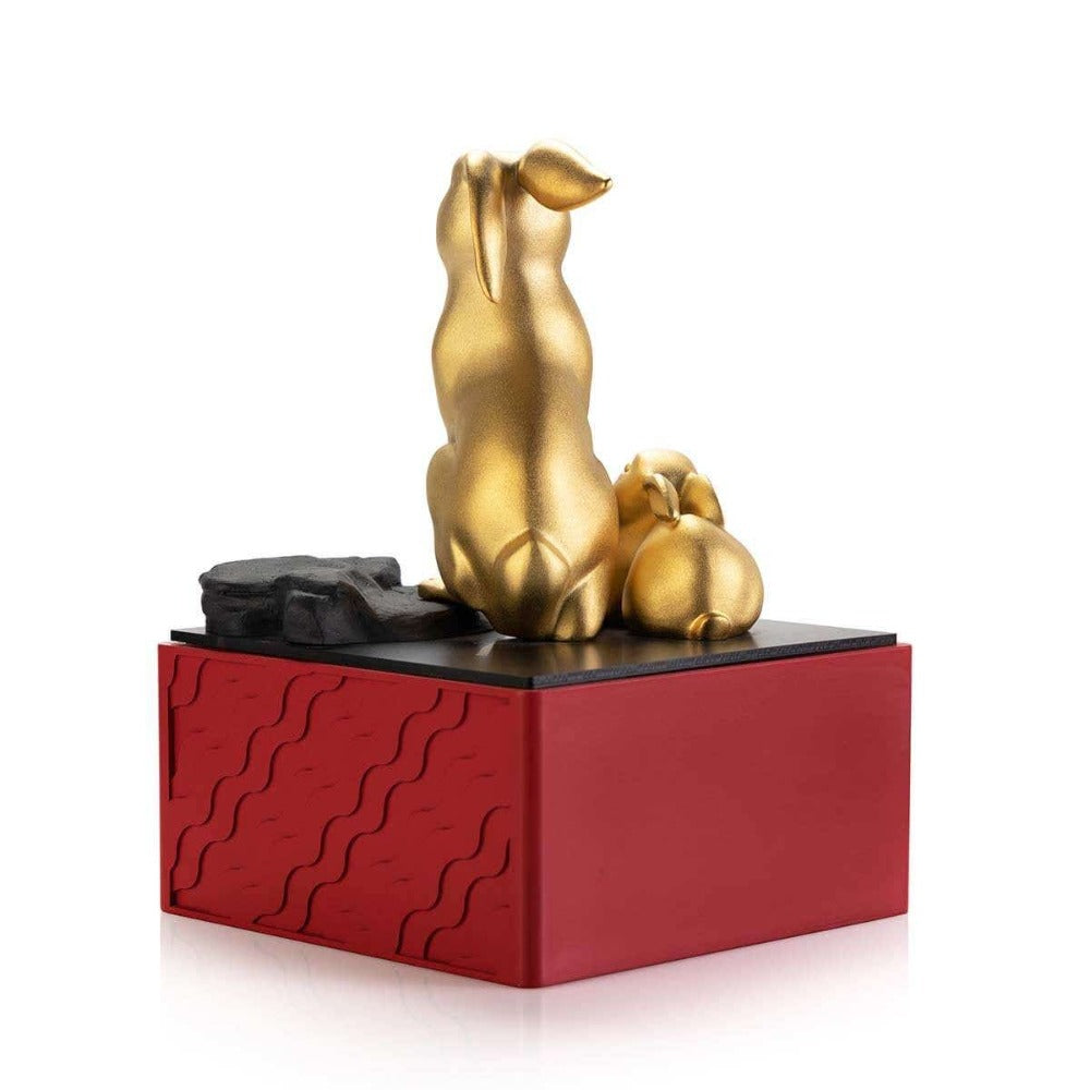 Royal Selangor 2023 Year of the Rabbit Figurine - 24K Gilded Pewter