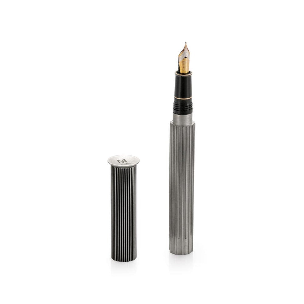 Royal Selangor Vapour BROAD Nib Pewter Fountain Pen
