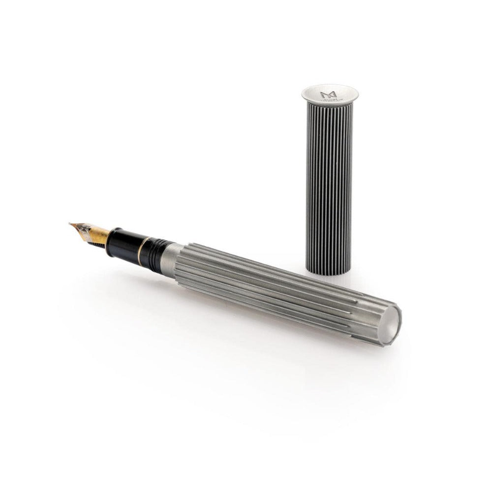 Royal Selangor Vapour BROAD Nib Pewter Fountain Pen