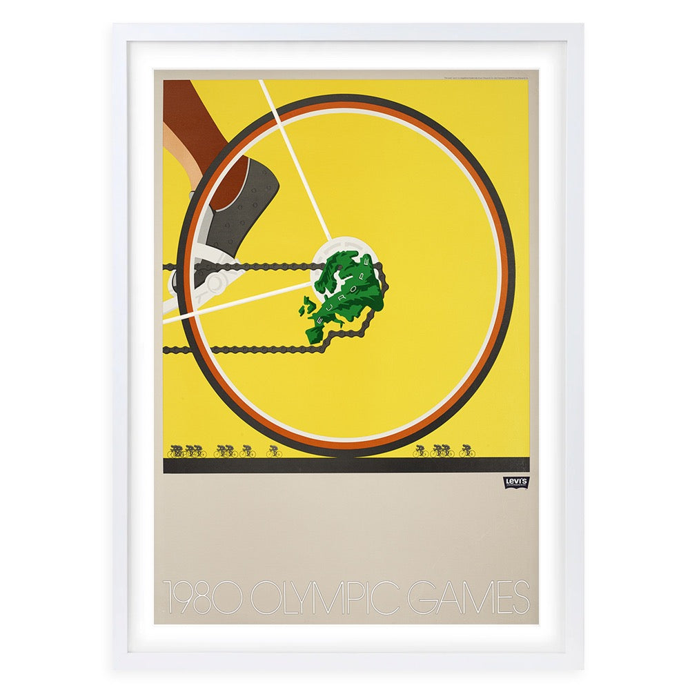 Levis Olympic Games 1980 105cm x 81cm Framed A1 Art Print