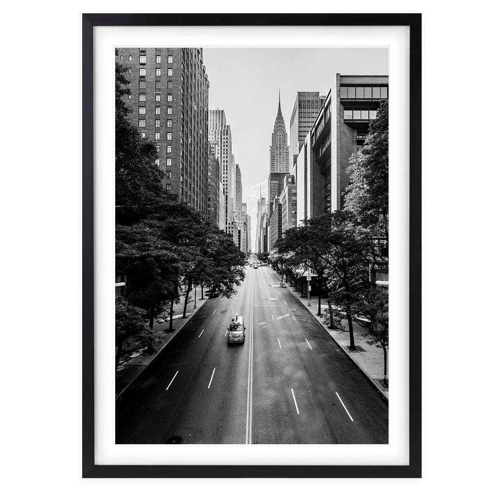 New York Morning 105cm x 81cm Framed A1 Art Print